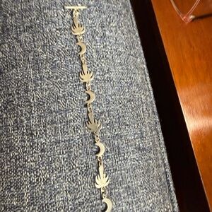 Sterling Silver Moon and Palm Tree Bracelet